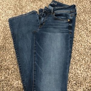American Eagles Outfitters jeans, kick boot